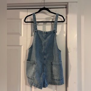 Aerie Light Blue Denim Overalls
